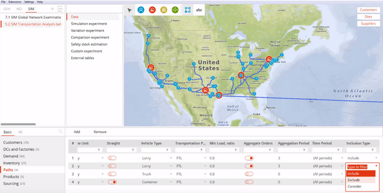 AnyLogistix What If Scenario Supply Chain Risk Management Software