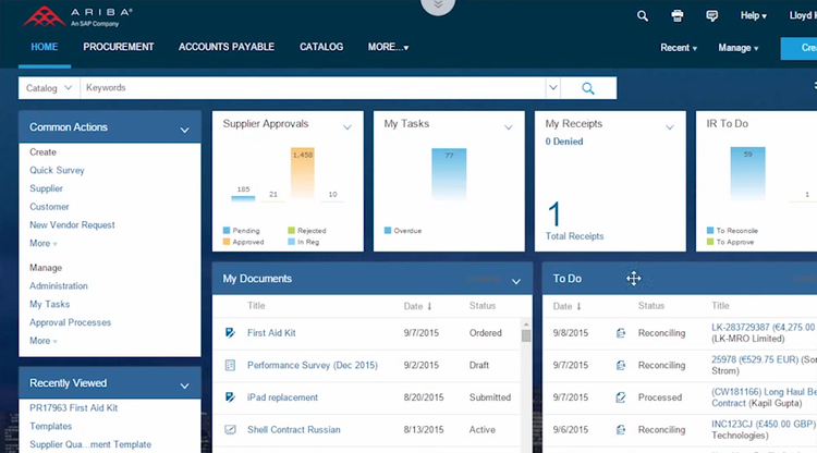 SAP Ariba Spend Management Software