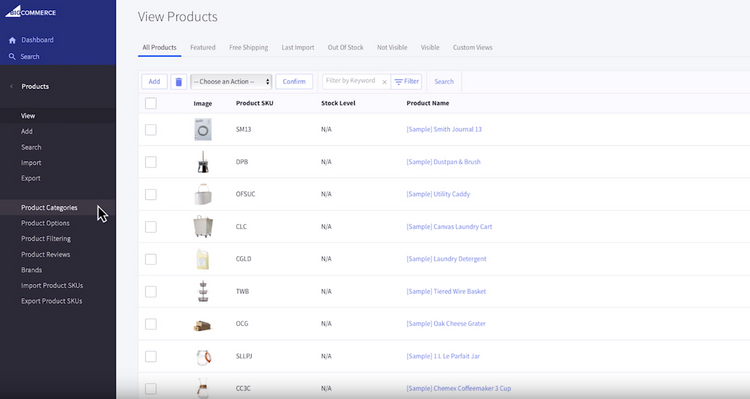 BigCommerce Product Catalog