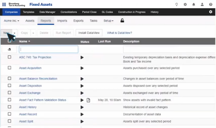 Bloomberg Tax and Accounting Fixed Asset Management Software