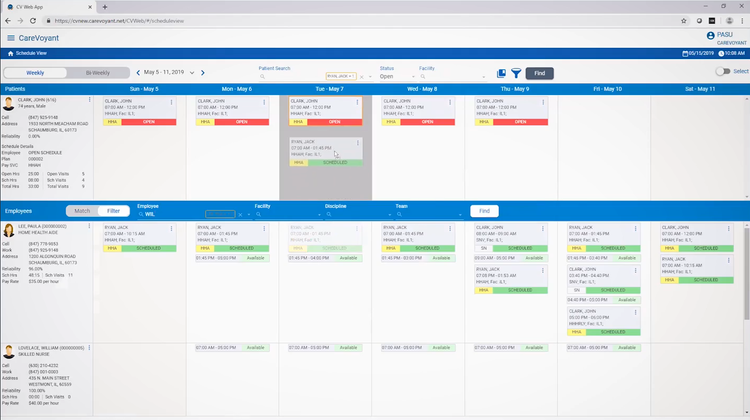 CareVoyant Scheduling Software