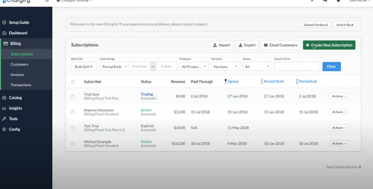 Chargify Recurring Billing Software