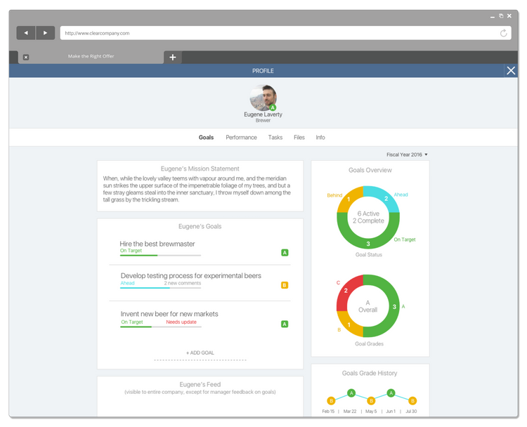 ClearCompany Employee Performance Management Software