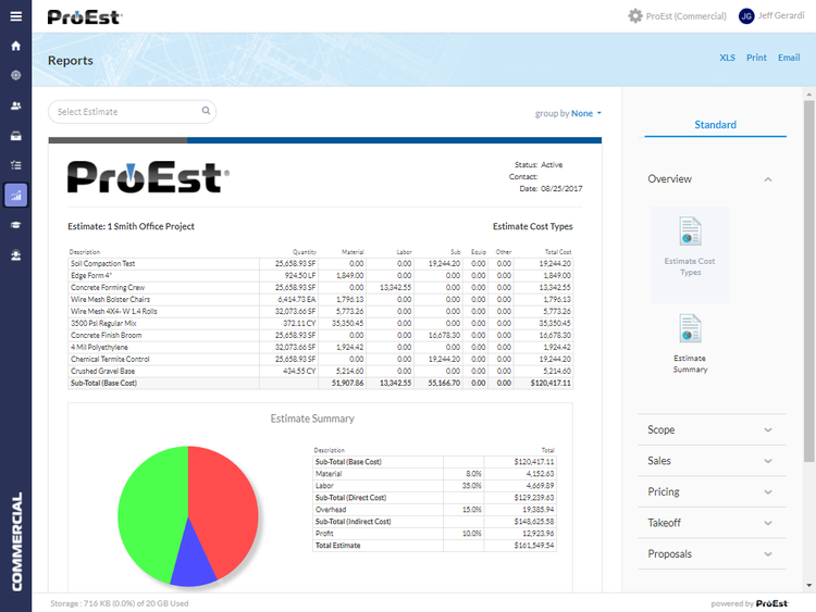 Proest Construction Estimating Software