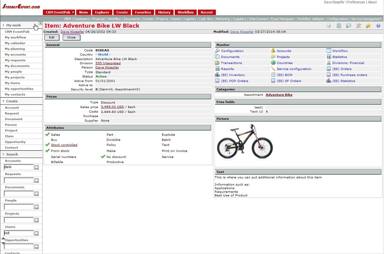 Exact Software Synergy | ERP Software | 2022 Reviews, Pricing