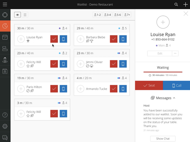 Hostme Pending Reservations Software