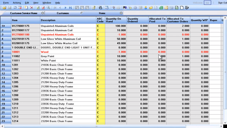 Infor CloudSuite Industrial Inventory