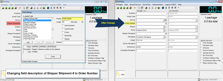 Infoship Package Data multi-carrier shipping software