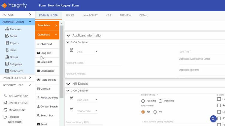 Integrify Form Designer Business Process Management Systems