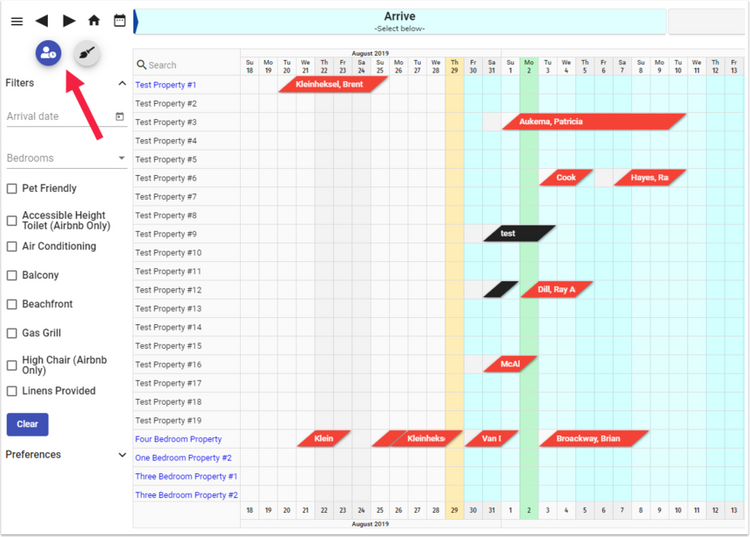 Lodgix Arrivals Reservation Systems