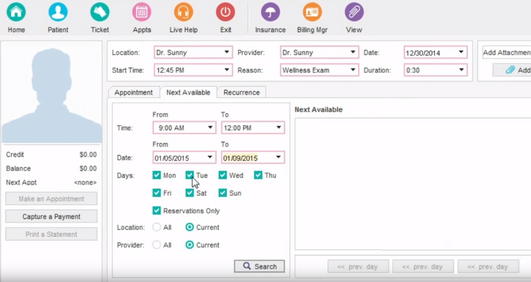 NueMD Medical Scheduling Software