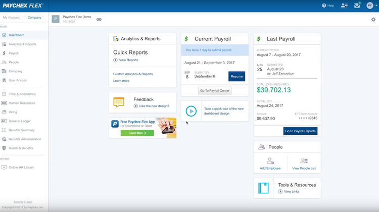 Paychex Flex Payroll Software