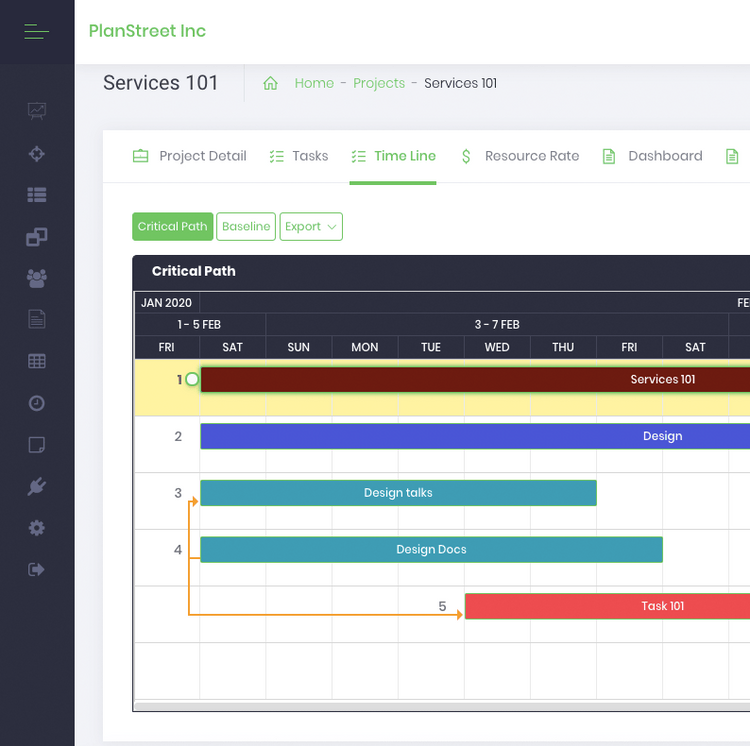 PlanStreet Service Calendar