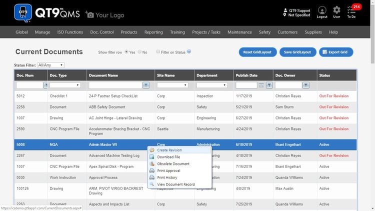 QT9 QMS Document Control QMS Solutions