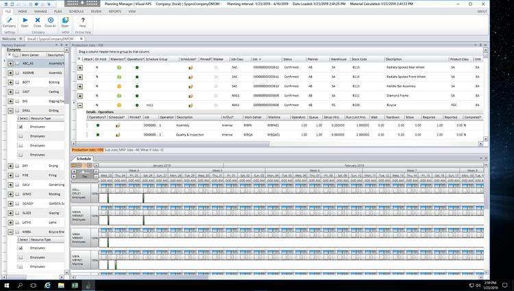 SYSPRO Production Schedule ERP Software