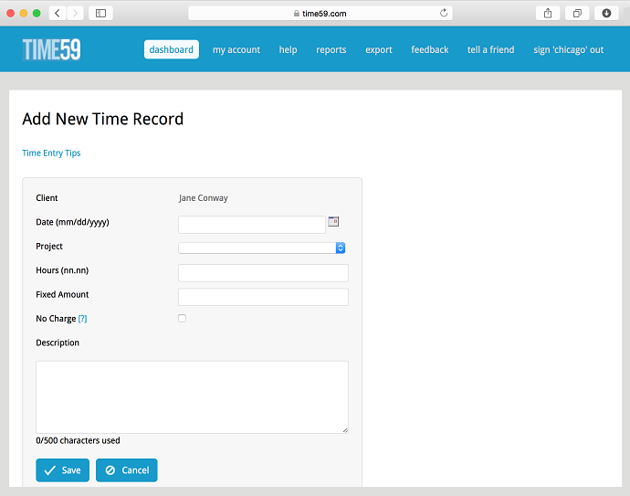 Time59 Time Tracking Legal Billing Software