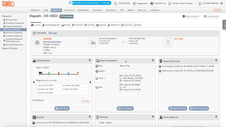 TruckLogics Trucking Dispatch Software