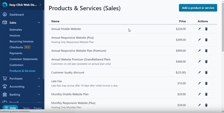 Wave Software Sales for Products and Services