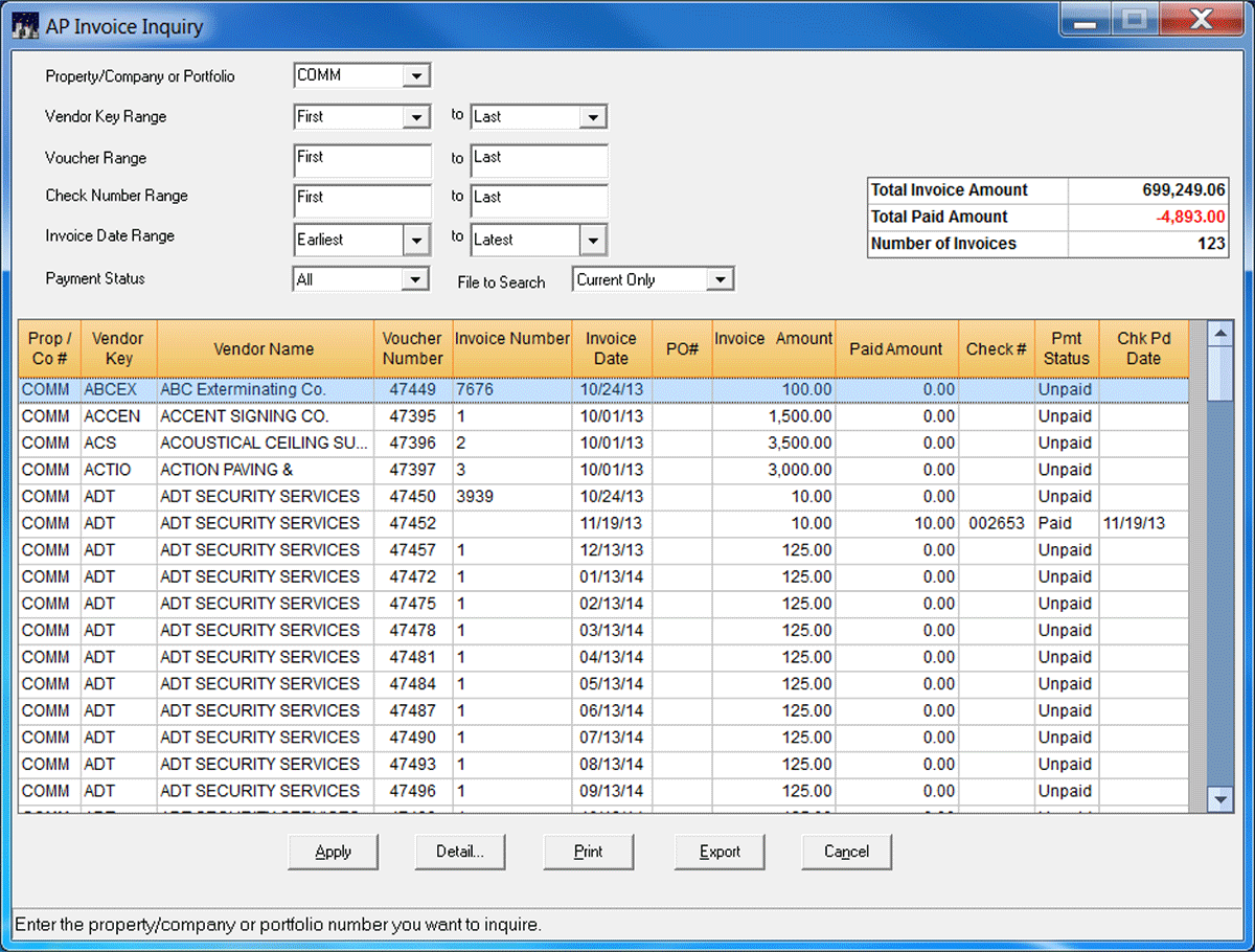 SKYLINE Property Management Software 2018 Reviews, Pricing