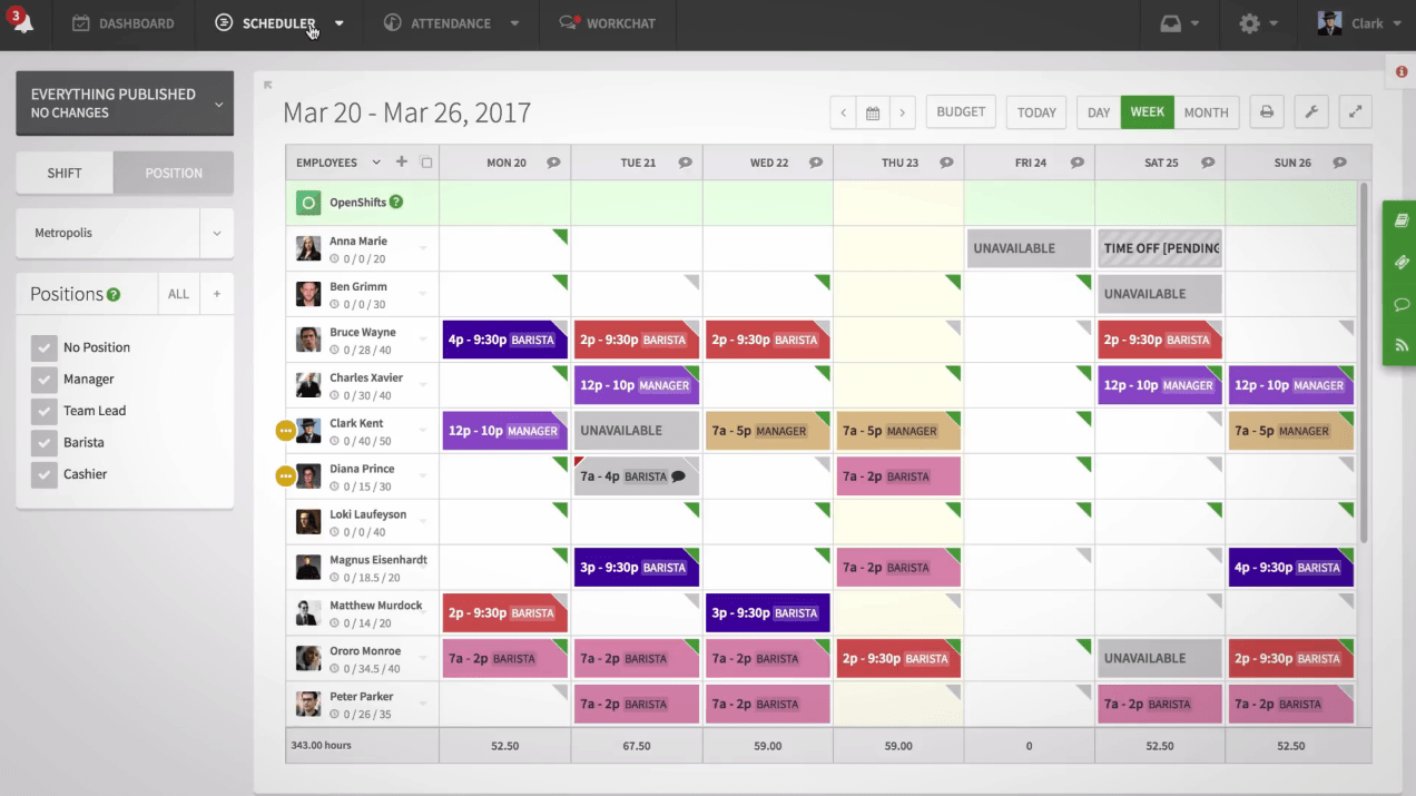 personnel scheduling software free