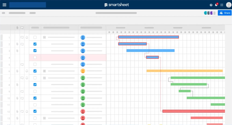 Smartsheet Scheduling Software