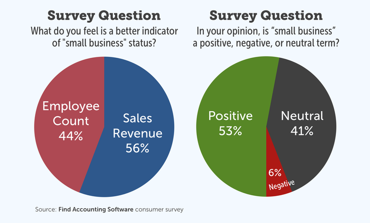 Survey response for perceptions of small business