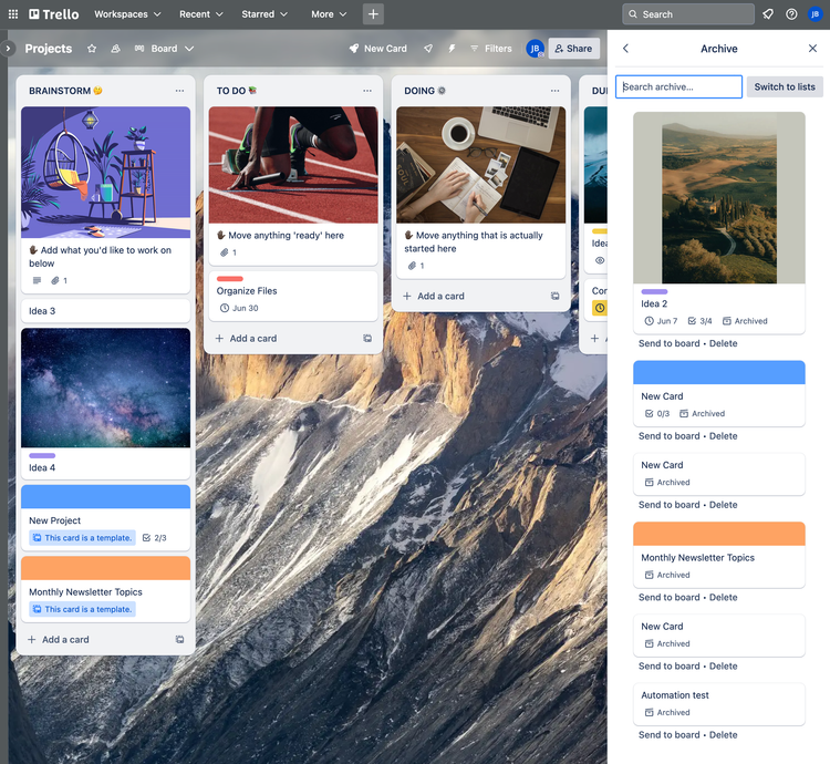 Trello Archives