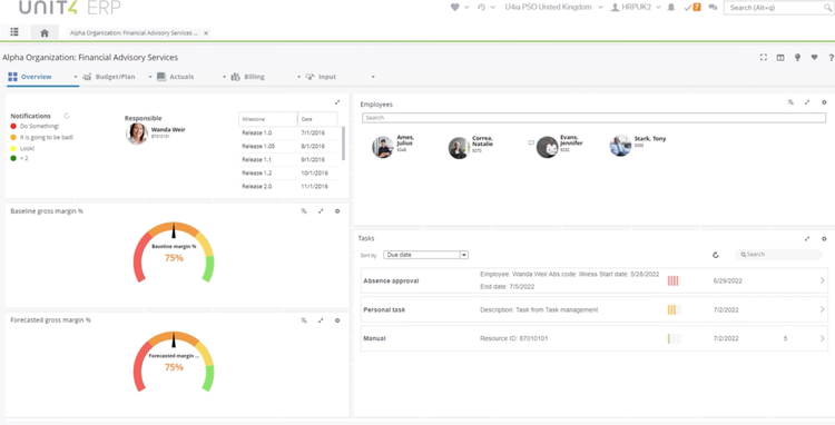 Unit4 ERP Project Overview