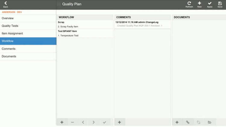 xTuple Quality Workflow